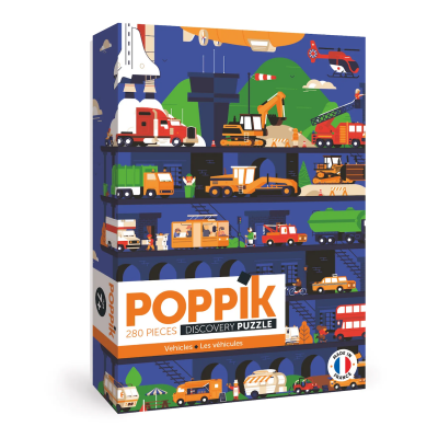 Poppik Puzzle, Fahrzeuge (285 Teile)