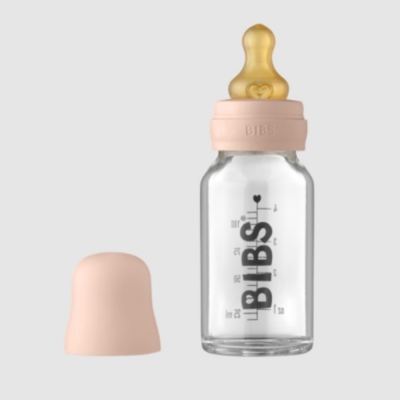 BIBS Baby Glasflasche, Blush 110ml