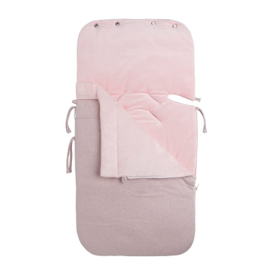Babys Only Fußsack Maxi-Cosi 0+ Sparkle, Silber-Rosa Melee