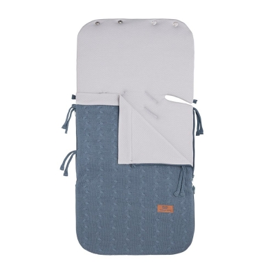 Babys Only Sommer Fußsack Autositz 0+ Cable, Granit