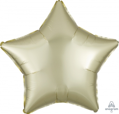 Anagram Folienballon Stern Satin Luxe, Pastel Yellow 50cm/20
