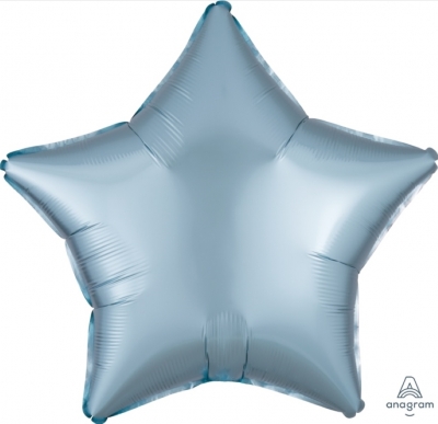 Anagram Folienballon Stern Satin Luxe, Pastel Blue 50cm/20