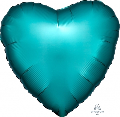 Anagram Folienballon Herz Satin Luxe, Jade 45cm/18