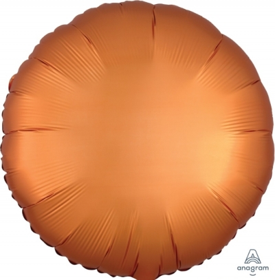 Anagram Folienballon Rund Satin Luxe, Amber 45cm/18
