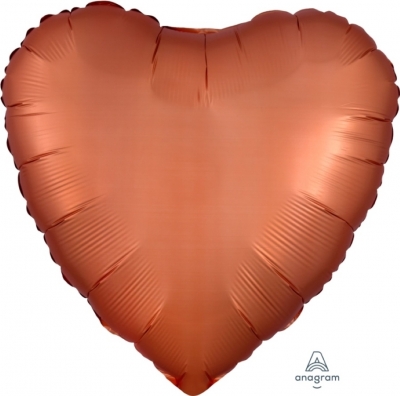 Anagram Folienballon Herz Satin Luxe, Amber 45cm/18