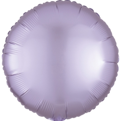 Anagram Folienballon Rund Satin Luxe, Pastel Lilac 45cm/18