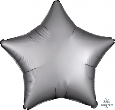 Anagram Folienballon Stern Satin, Luxe Platinum 50cm/20