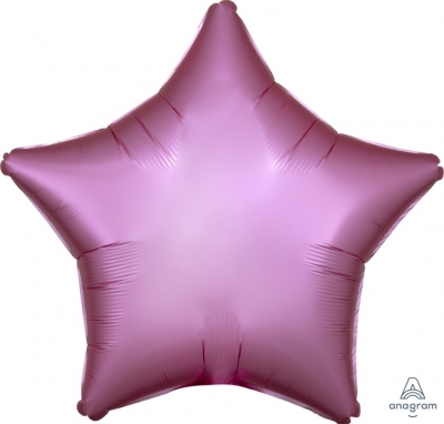 Anagram Folienballon Stern Satin, Flamingo 50cm/20