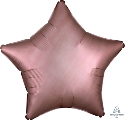 Anagram Folienballon Stern Satin Luxe, Rose Copper 50cm/20