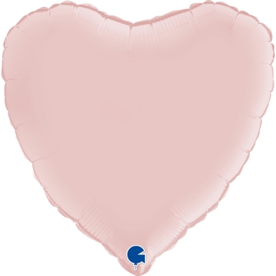 Grabo Folienballon Heart Satin, Pastel Pink 45cm/18