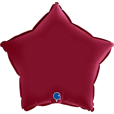 Grabo Folienballon Star Satin, Cherry 45cm/18