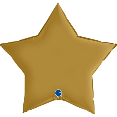 Grabo Folienballon Star Satin, Gold 90cm/36