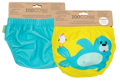 Zoocchini Badewindel 2er Set, Sydney die Robbe, 12-24 Monate