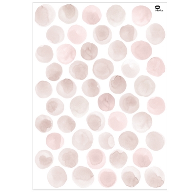Tresxics Aquarellaufkleber mit unregelmäßigen Punkten 1 Blatt, Pink