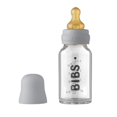 BIBS Baby Glasflasche, Cloud 110ml