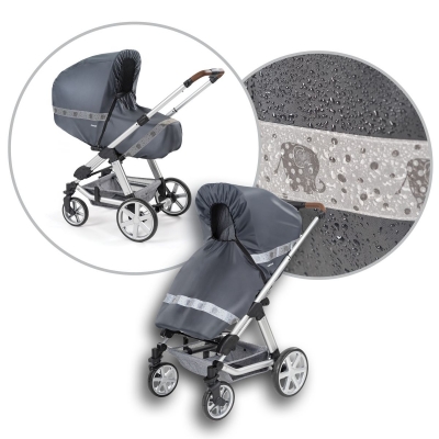 Reer Regenschutz DesignLine RainSafe fr Kombi-Kinderwagen