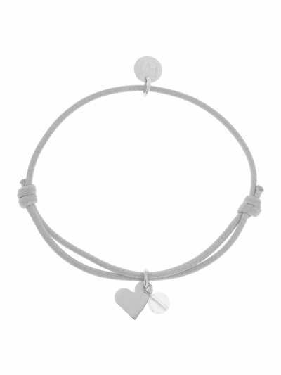 Proud MaMa Armband Mea, Grau/ Kristall