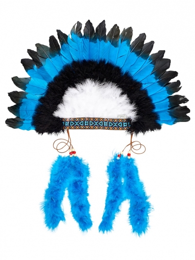 Souza for Kids Indianer Kopfschmuck, Blau