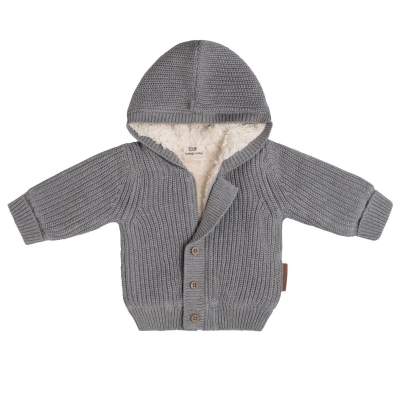 Babys only Baby Kapuzenjacke Teddyfutter Soul, grau