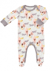 Fresk Babypyjama Bio-Baumwolle, mit Fsschen, Rosa Fchse