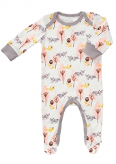 Fresk Babypyjama Bio-Baumwolle, mit Fsschen, Rosa Fchse