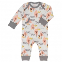 Fresk Babypyjama Bio-Baumwolle, Rosa Fchse