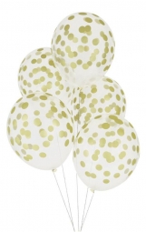 My Little Day Luftballone aus Latex, 5 Stk. - Confetti Golden