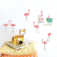 MIMIlou Wandsticker Just a Touch, Flamingo